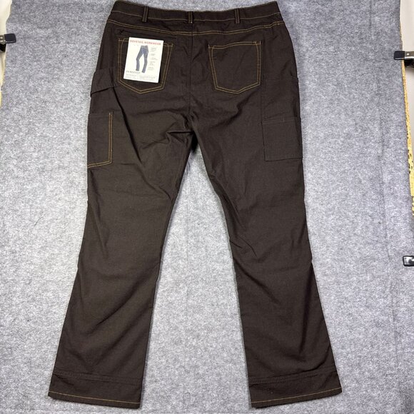 Dovetail Workwear Pants Womens 22x32 Brown DX Bootcut Durable Cordura Canvas Art - Picture 6 of 12